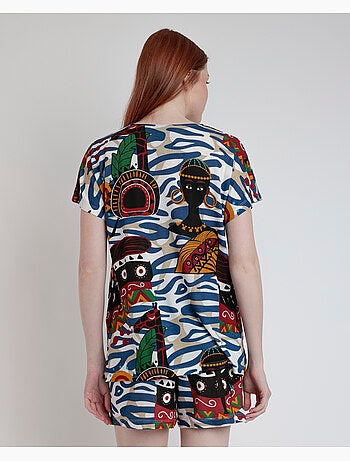 ADMAS LUXURY Pigiama africano di lusso a maniche lunghe da donna