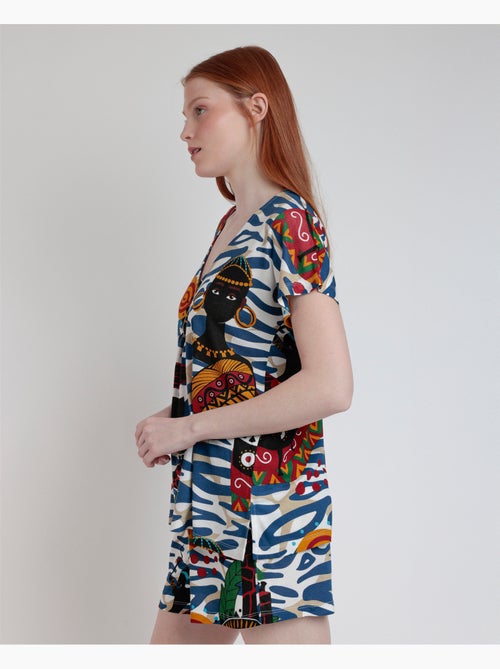 ADMAS LUXURY Pigiama africano di lusso a maniche lunghe da donna - Kiabi ADMAS LUXURY Pigiama africano di lusso a maniche lunghe da donna - Kiabi