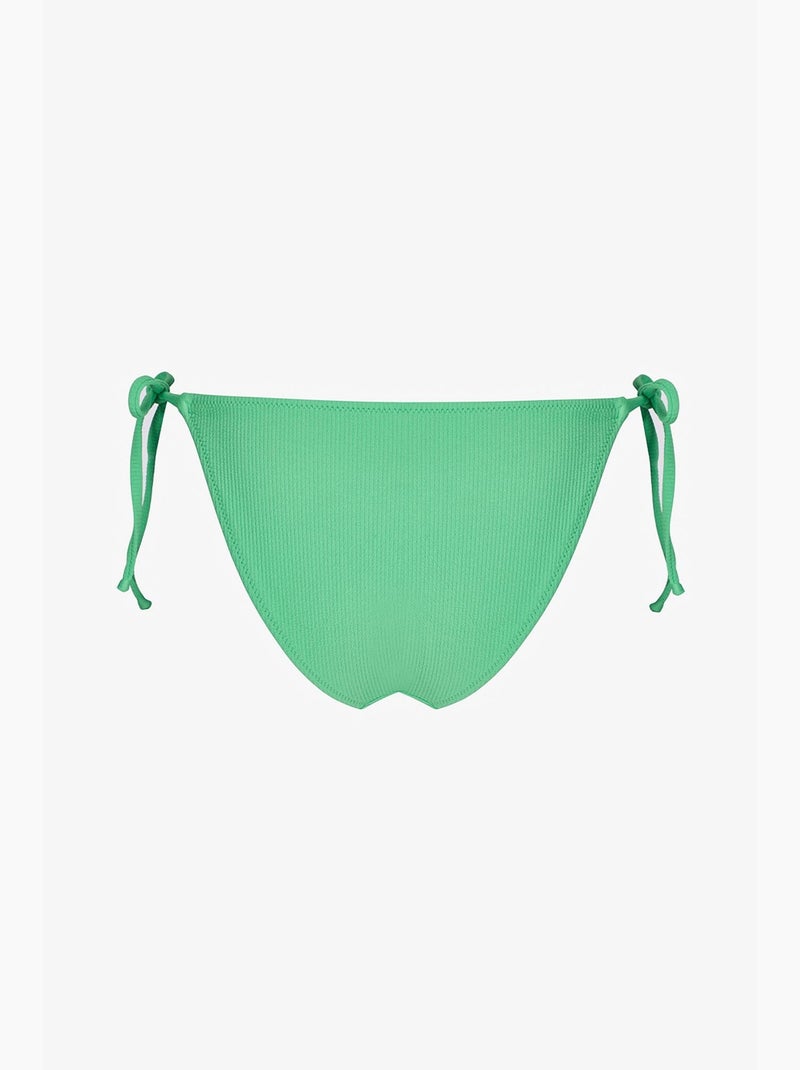 Aida slip bikini testurizzato a vita media penti Verde menta - Kiabi