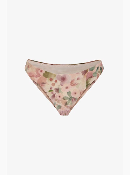 Aires extra super floreale, brillante, slip bikini a vita media penti - Kiabi