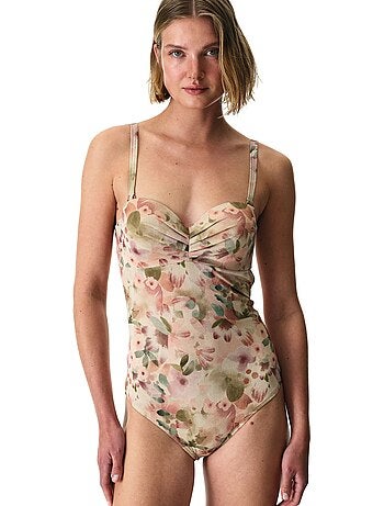 Aires lotus costume da bagno floreale scintillante penti