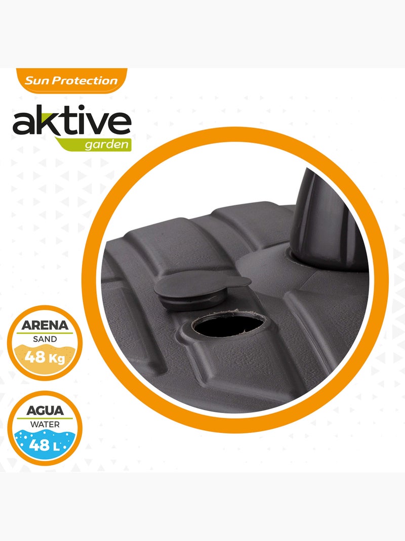 Aktive Base per ombrellone 56x56x40 cm antracite Ø33-48 mm Grigio grigio antracite grigio - Kiabi