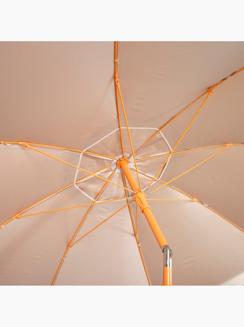 Aktive beach ombrellone da spiaggia arancione inclinabile con protezione uv50, diametro 220 cm - Kiabi