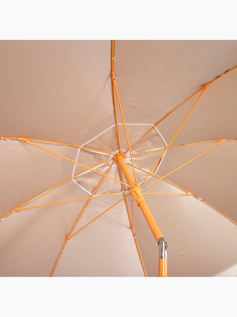 Aktive beach ombrellone da spiaggia arancione inclinabile con protezione uv50, diametro 220 cm Arancione - Kiabi