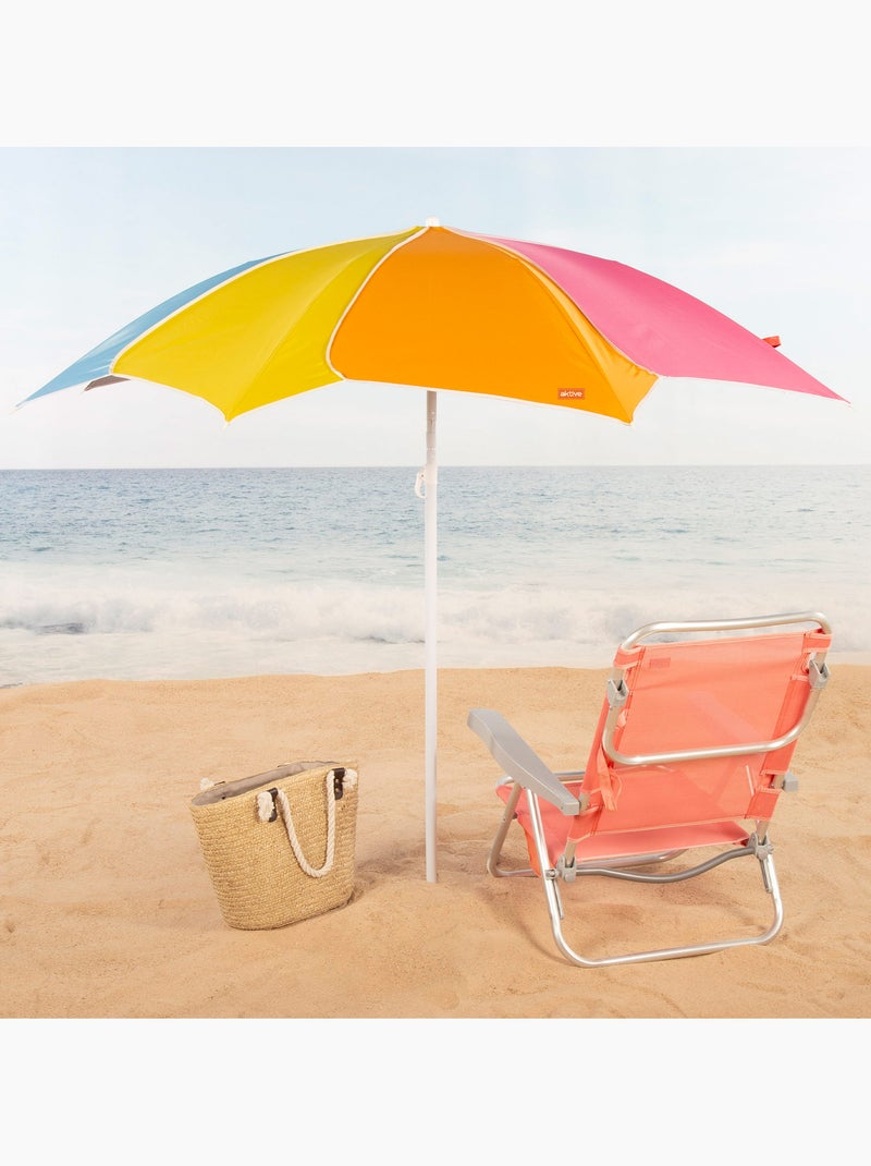 Aktive beach ombrellone da spiaggia d200 inclinabile con protezione uv50 Multicolore - Kiabi