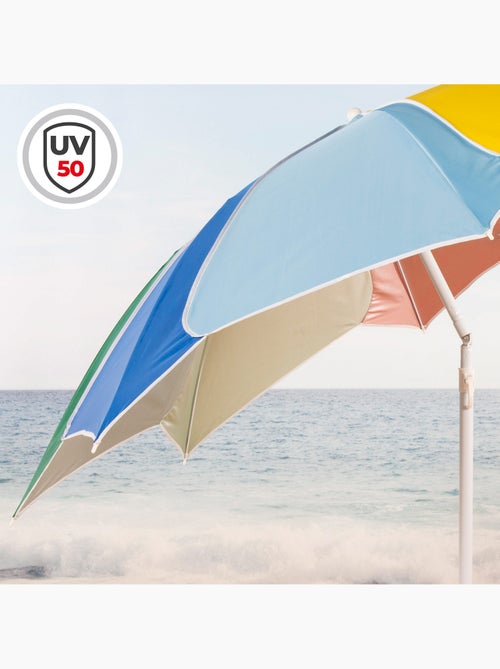 Aktive beach ombrellone da spiaggia d200 inclinabile con protezione uv50 - Kiabi