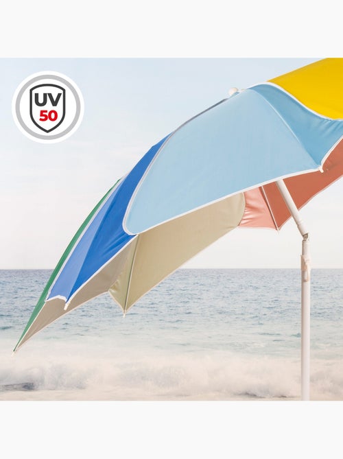 Aktive beach ombrellone da spiaggia inclinabile con protezione uv50 diametro 180 cm - Kiabi
