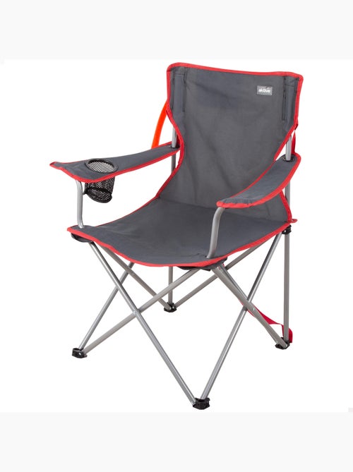 Aktive camping sedia da campeggio pieghevole, grigio scuro, con maniglia, 47x47x82 cm - Kiabi Aktive camping sedia da campeggio pieghevole, grigio scuro, con maniglia, 47x47x82 cm - Kiabi