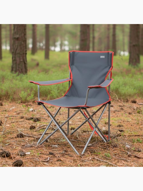Aktive camping sedia da campeggio pieghevole, grigio scuro, con maniglia, 47x47x82 cm - Kiabi Aktive camping sedia da campeggio pieghevole, grigio scuro, con maniglia, 47x47x82 cm - Kiabi