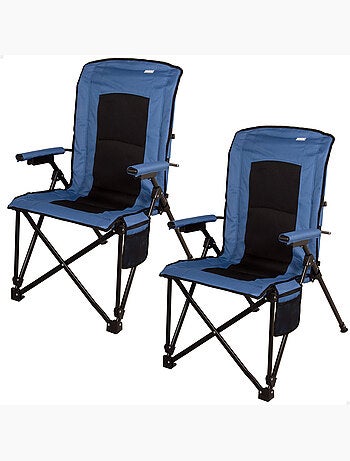 Aktive confezione da 2 sedie da campeggio alte 54x80x103 cm con tasche