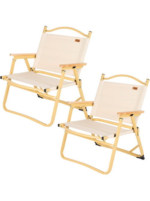 Aktive confezione da 2 sedie da glamping 47x42x62 cm con tasca - Kiabi Aktive confezione da 2 sedie da glamping 47x42x62 cm con tasca - Kiabi