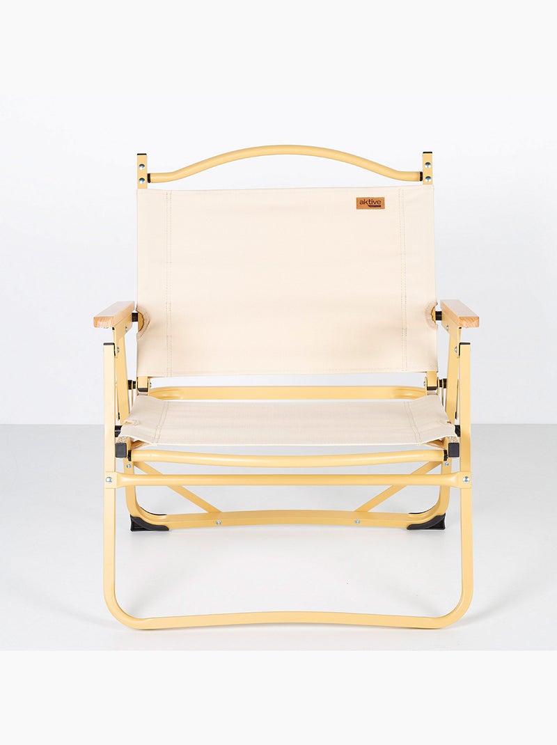 Aktive confezione da 2 sedie da glamping 47x42x62 cm con tasca Crema - Kiabi