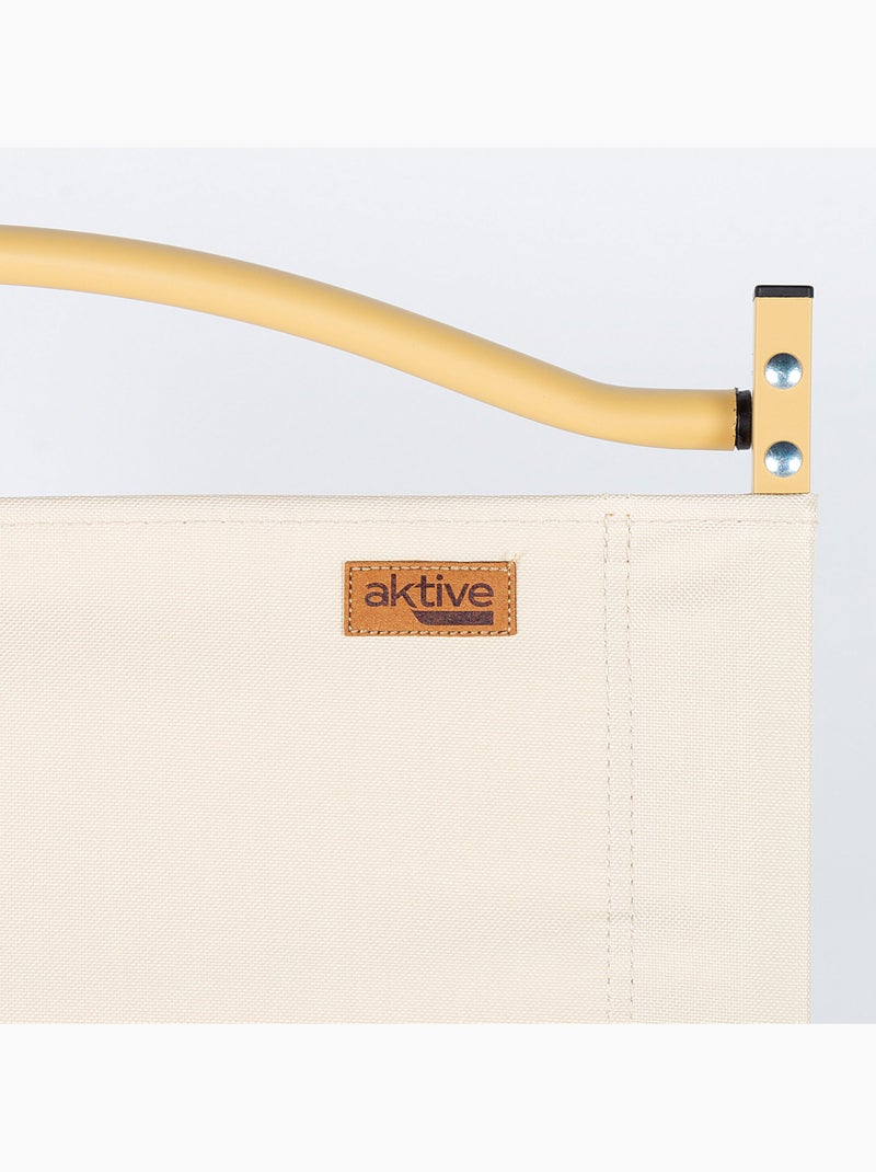 Aktive confezione da 2 sedie da glamping 47x42x62 cm con tasca Crema - Kiabi
