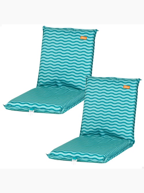 Aktive confezione da 2 sedie da spiaggia basse multiposizione 40x48x56 cm con tasca posteriore - Kiabi Aktive confezione da 2 sedie da spiaggia basse multiposizione 40x48x56 cm con tasca posteriore - Kiabi