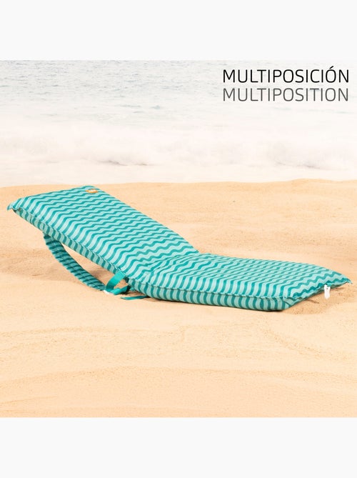 Aktive confezione da 2 sedie da spiaggia basse multiposizione 40x48x56 cm con tasca posteriore - Kiabi Aktive confezione da 2 sedie da spiaggia basse multiposizione 40x48x56 cm con tasca posteriore - Kiabi