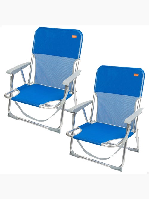 Aktive confezione da 2 sedie da spiaggia pieghevoli con schienale fisso - Kiabi Aktive confezione da 2 sedie da spiaggia pieghevoli con schienale fisso - Kiabi