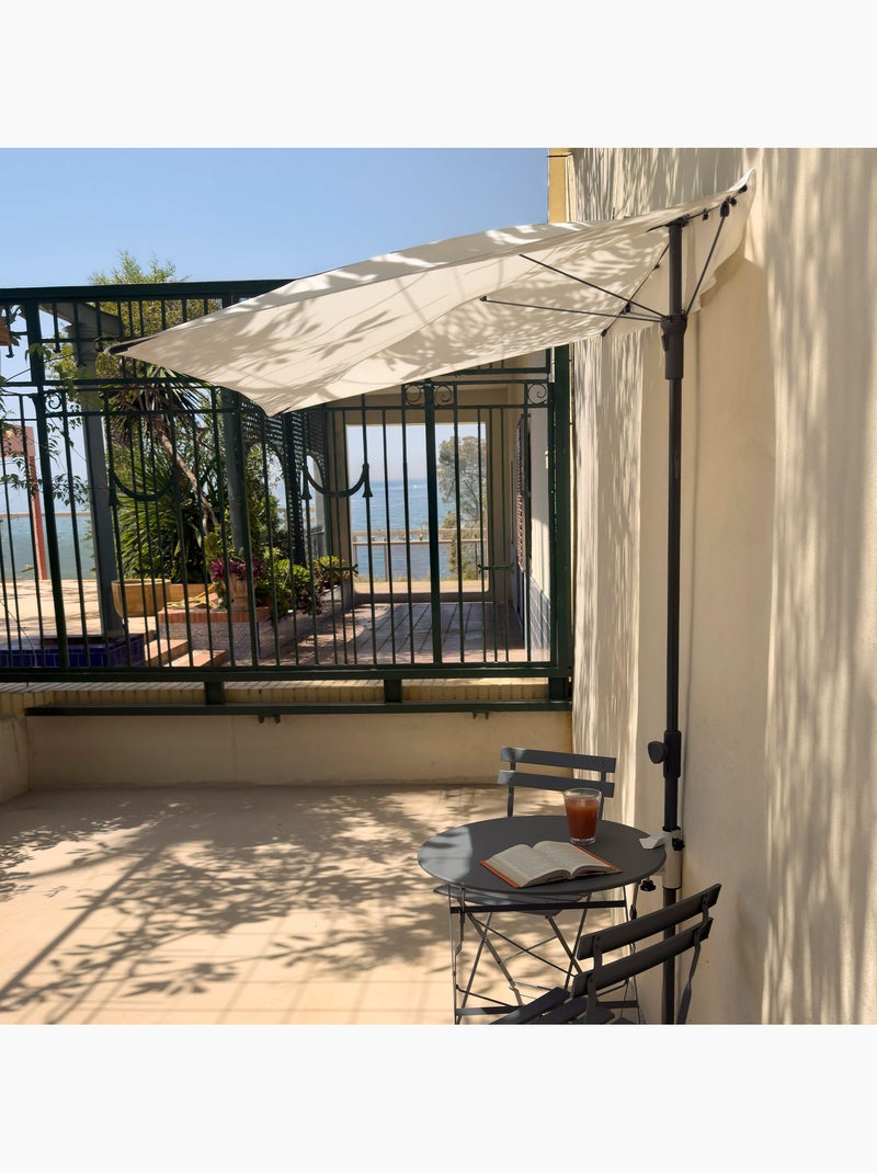 Aktive garden ombrellone da giardino rettangolare da parete 160x100 cm Beige - Kiabi