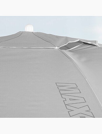 Aktive ombrellone 8 aste 220 cm grigio inclinabile uv50