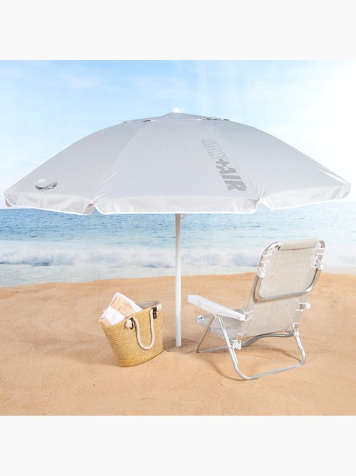 Aktive ombrellone 8 aste 220 cm grigio inclinabile uv50 - Kiabi