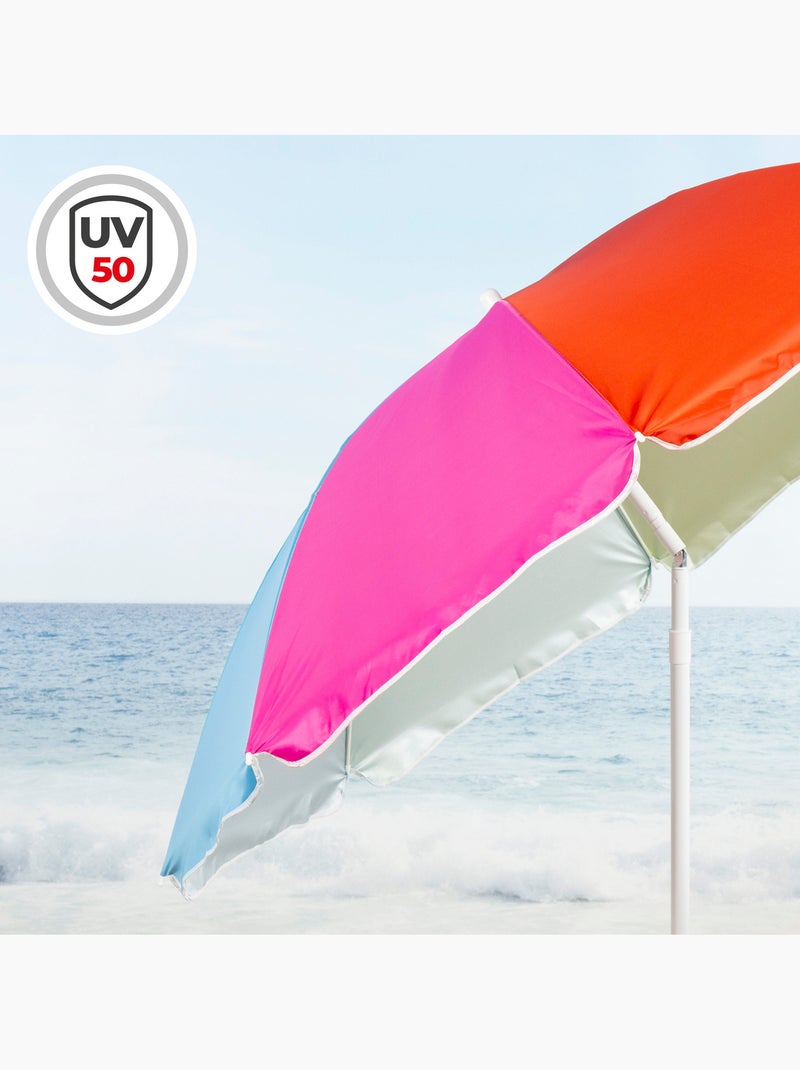 Aktive ombrellone 8 pali 180 cm Multicolore - Kiabi