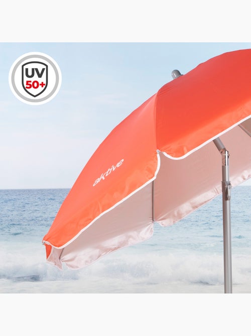 Aktive ombrellone con 8 aste 180 cm corallo - Kiabi