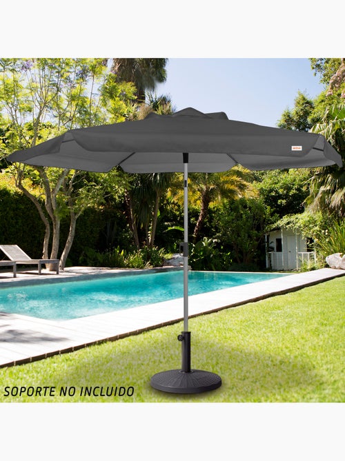 Aktive ombrellone da giardino esagonale antracite grande basculante antivento 230 cm uv50 - Kiabi