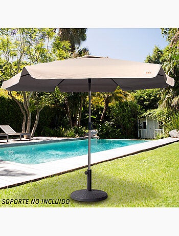 Aktive ombrellone da giardino esagonale avorio grande basculante antivento 230 cm uv50