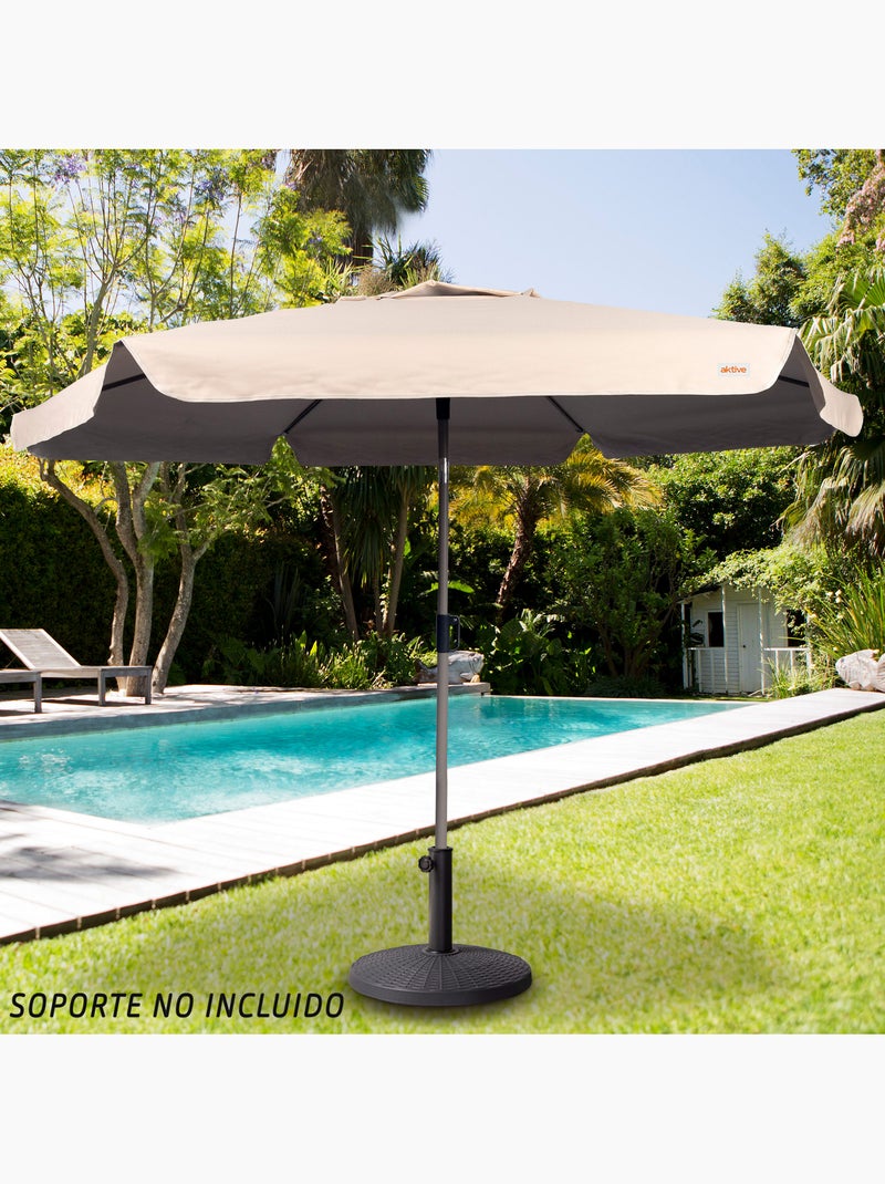 Aktive ombrellone da giardino esagonale avorio grande basculante antivento 230 cm uv50 Crema - Kiabi