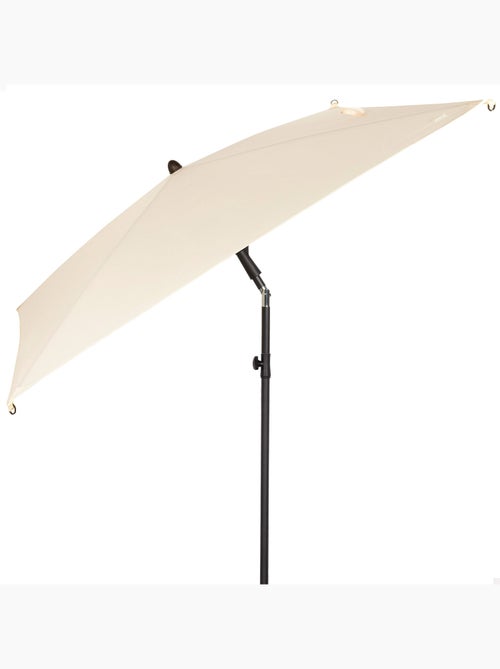 Aktive ombrellone da giardino quadrato 175x175 cm beige con palo inclinabile - Kiabi