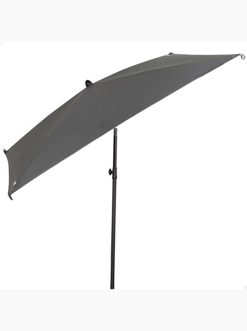 Aktive ombrellone da giardino quadrato 175x175 cm grigio con palo inclinabile - Kiabi