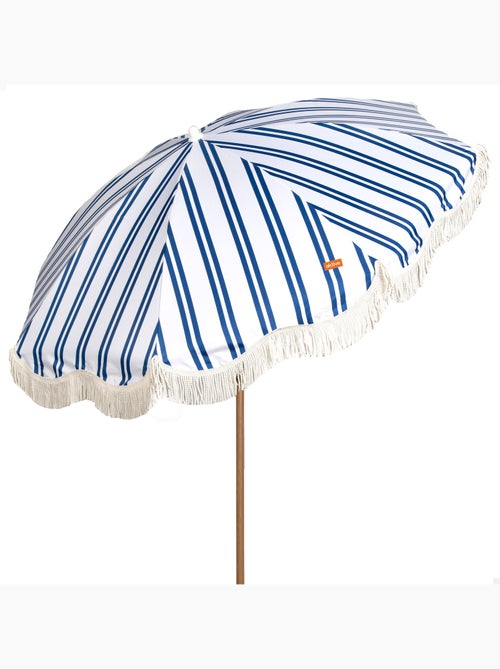 Aktive ombrellone da spiaggia, 8 stecche, 200 cm, a righe con frange - Kiabi