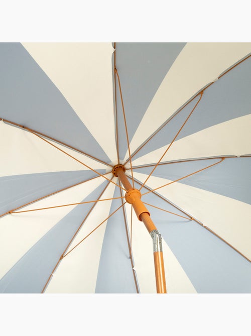Aktive ombrellone da spiaggia, 8 stecche, 200 cm, design nautico con frangia - Kiabi