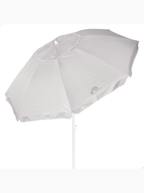 Aktive ombrellone da spiaggia a 8 stecche, 200 cm, grigio, inclinabile, uv50 - Kiabi