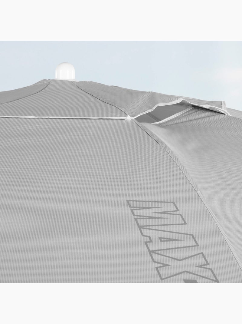Aktive ombrellone da spiaggia a 8 stecche, 200 cm, grigio, inclinabile, uv50 Grigio - Kiabi