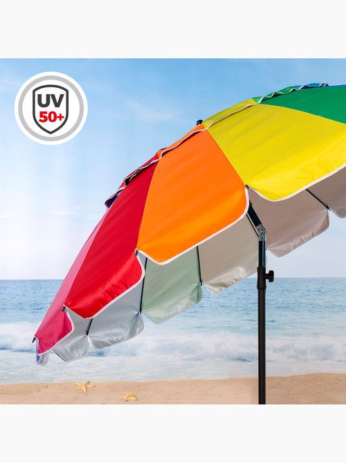 Aktive ombrellone da spiaggia antivento con 16 stecche, 220 cm, - Kiabi