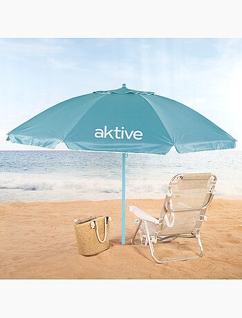 Aktive ombrellone da spiaggia inclinabile con protezione uv50 d220 cm