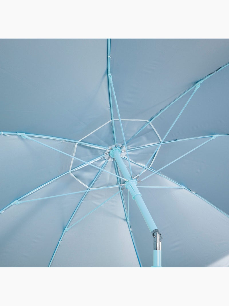 Aktive ombrellone da spiaggia inclinabile con protezione uv50 d220 cm Blu azzurro - Kiabi