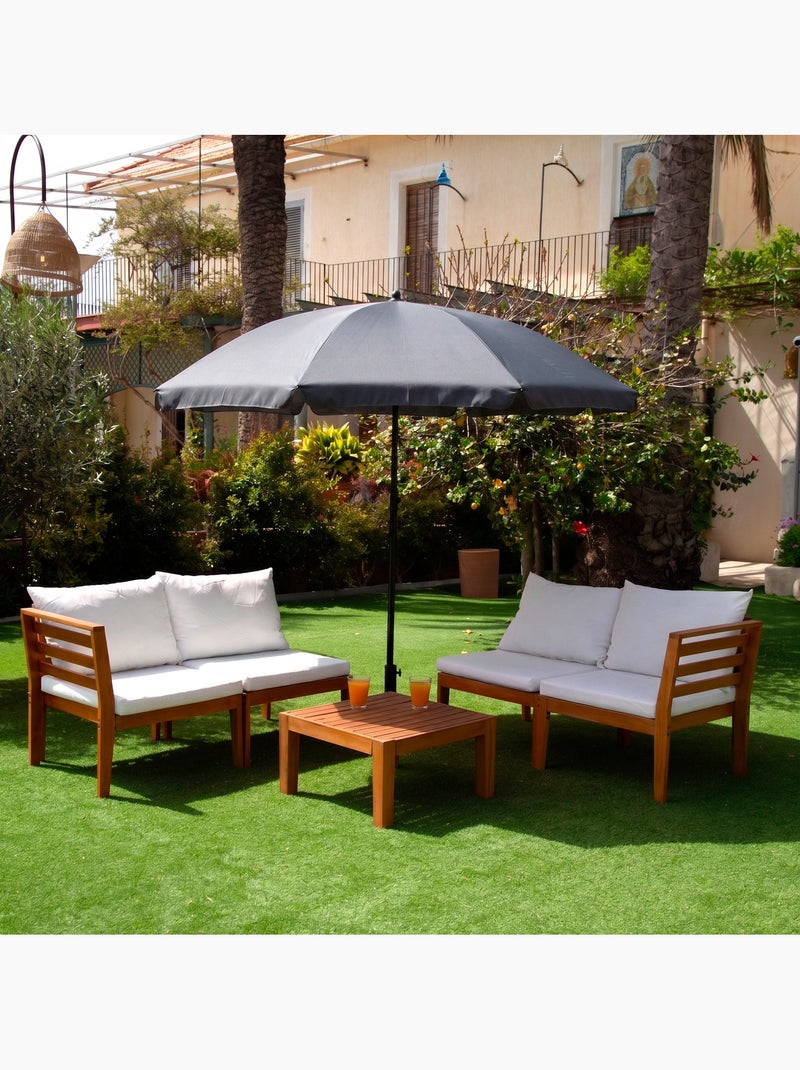 Aktive ombrellone grigio scuro da 200 cm con copertura Grigio - Kiabi