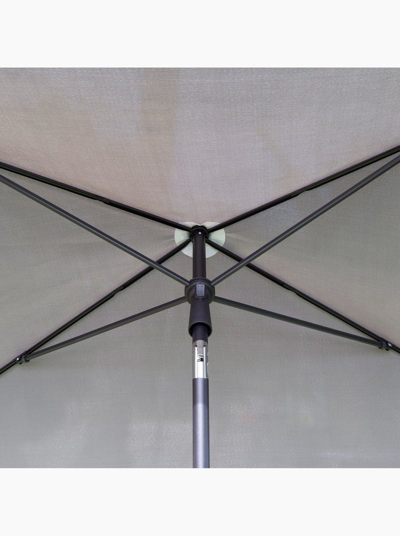 Aktive Ombrellone rettangolare 200x125 cm con protezione solare Grigio antracite - Kiabi