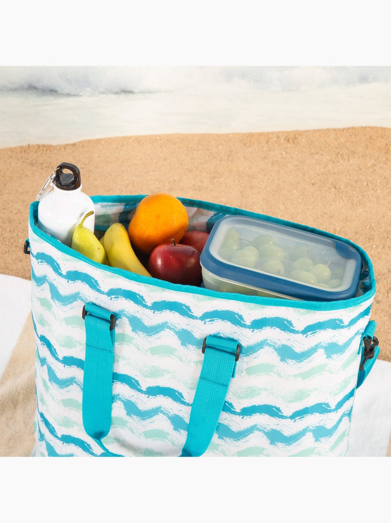 Aktive pacchetto spiaggia: sedia bassa (45x40x70 cm) + borsa frigo portatile da 20 litri Blu - Kiabi