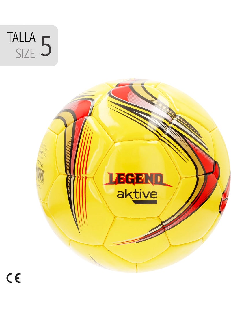 Aktive pallone da calcio in pelle sintetica taglia 5 con cuciture rinforzate N/D - Kiabi