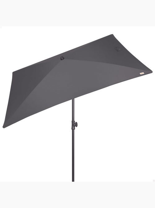 Aktive parasole rettangolare balcone inclinabile antracite 200x125 cm uv30 - Kiabi