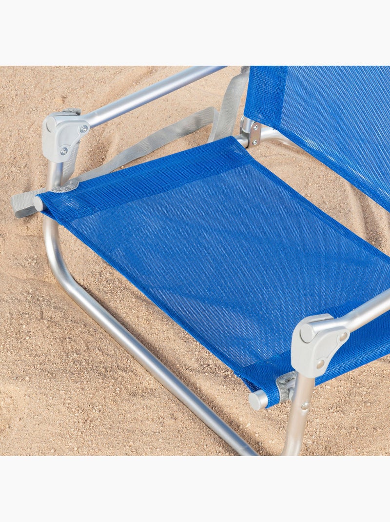 Aktive piccola sedia da spiaggia pieghevole con poggiaspalla Blu - Kiabi