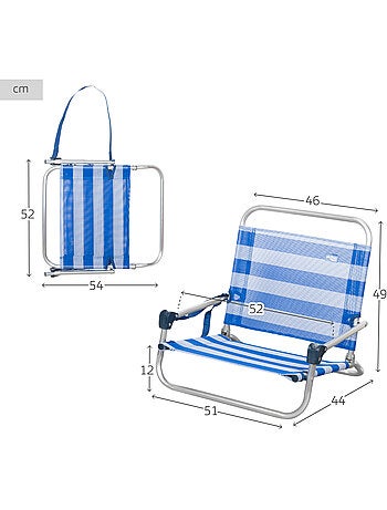 Aktive piccola sedia da spiaggia pieghevole da marinaio con tracolla