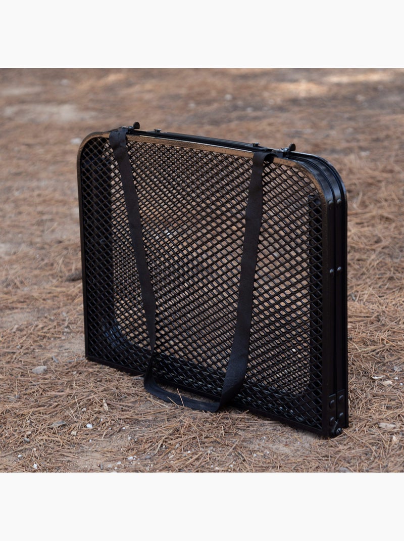Aktive piccolo tavolo da campeggio pieghevole con custodia antiribaltamento per barbecue Nero - Kiabi