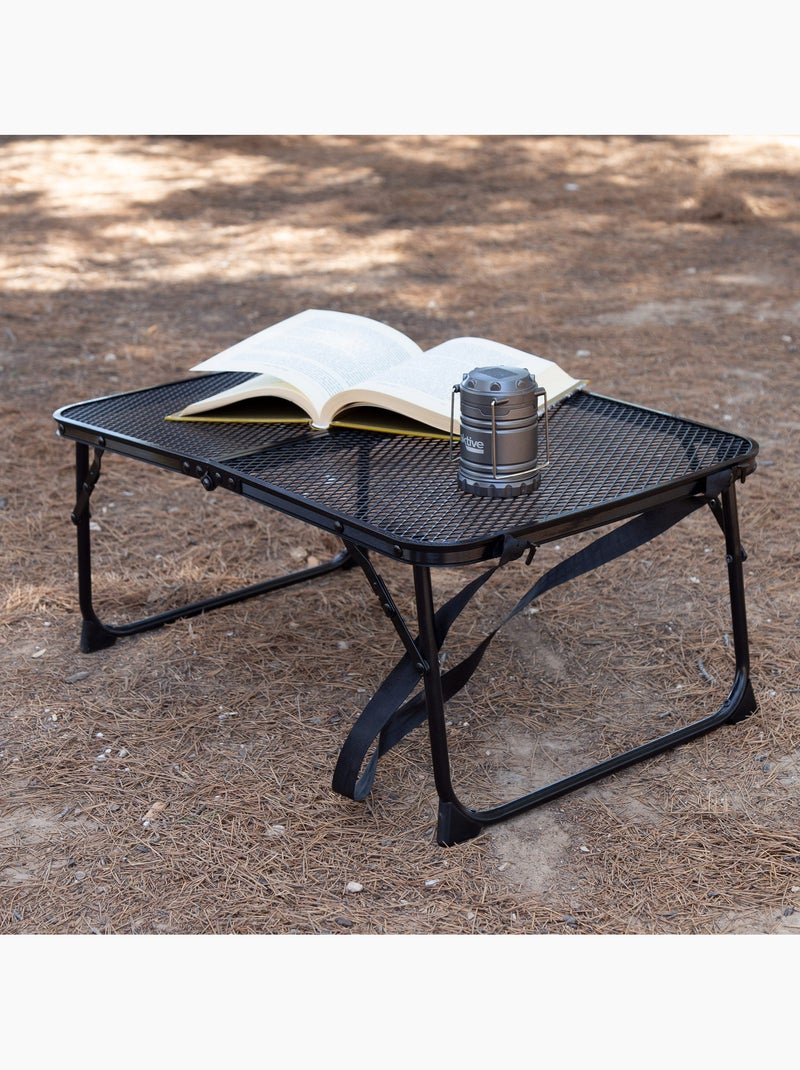 Aktive piccolo tavolo da campeggio pieghevole con custodia antiribaltamento per barbecue Nero - Kiabi