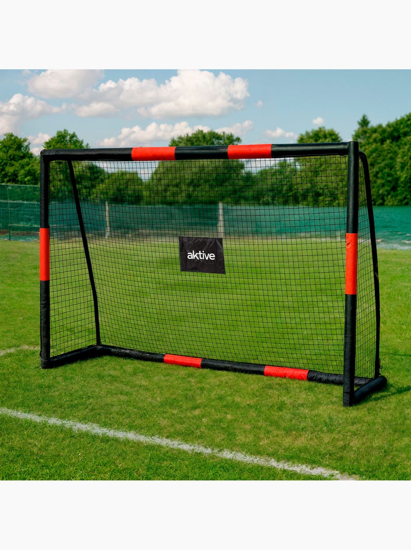 Aktive porta da calcio 180x60x120 cm con struttura di protezione, rete e picchetti N/D - Kiabi