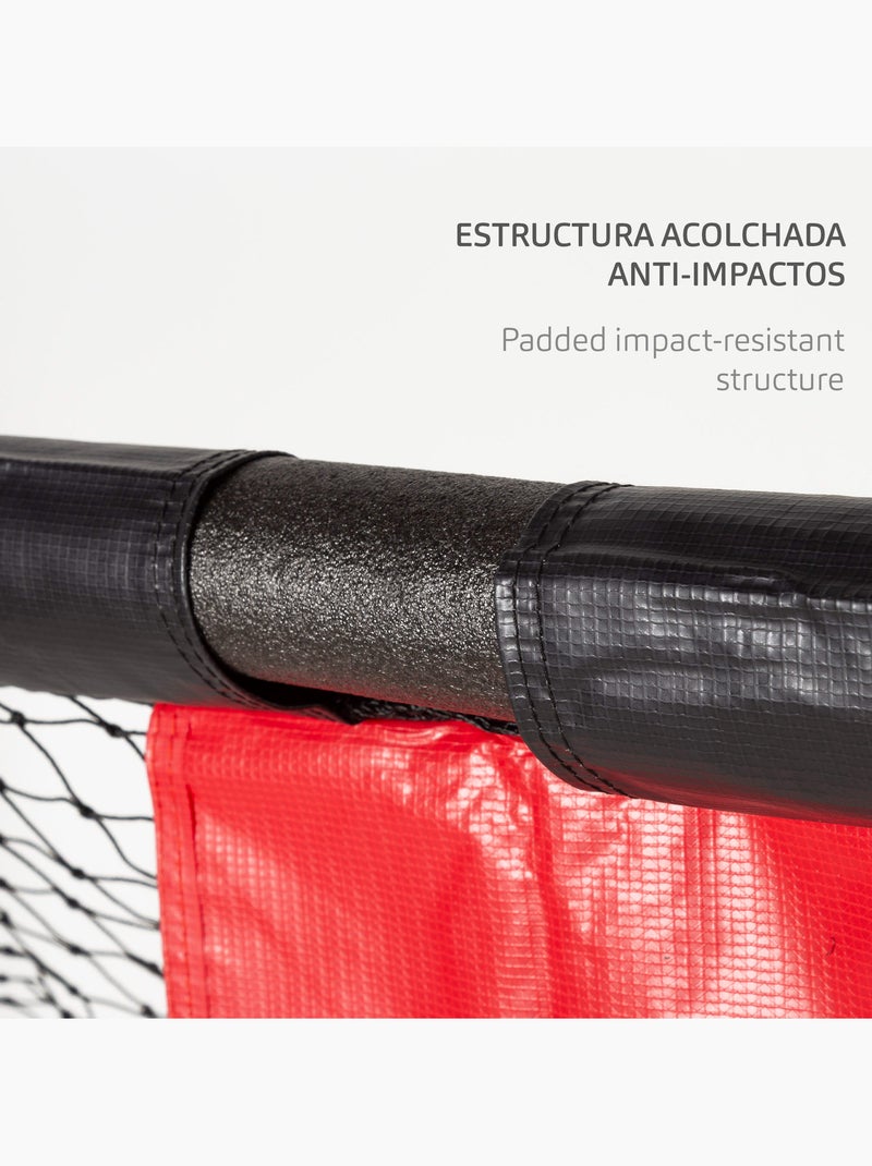 Aktive porta da calcio 180x60x120 cm con struttura di protezione, rete e picchetti N/D - Kiabi