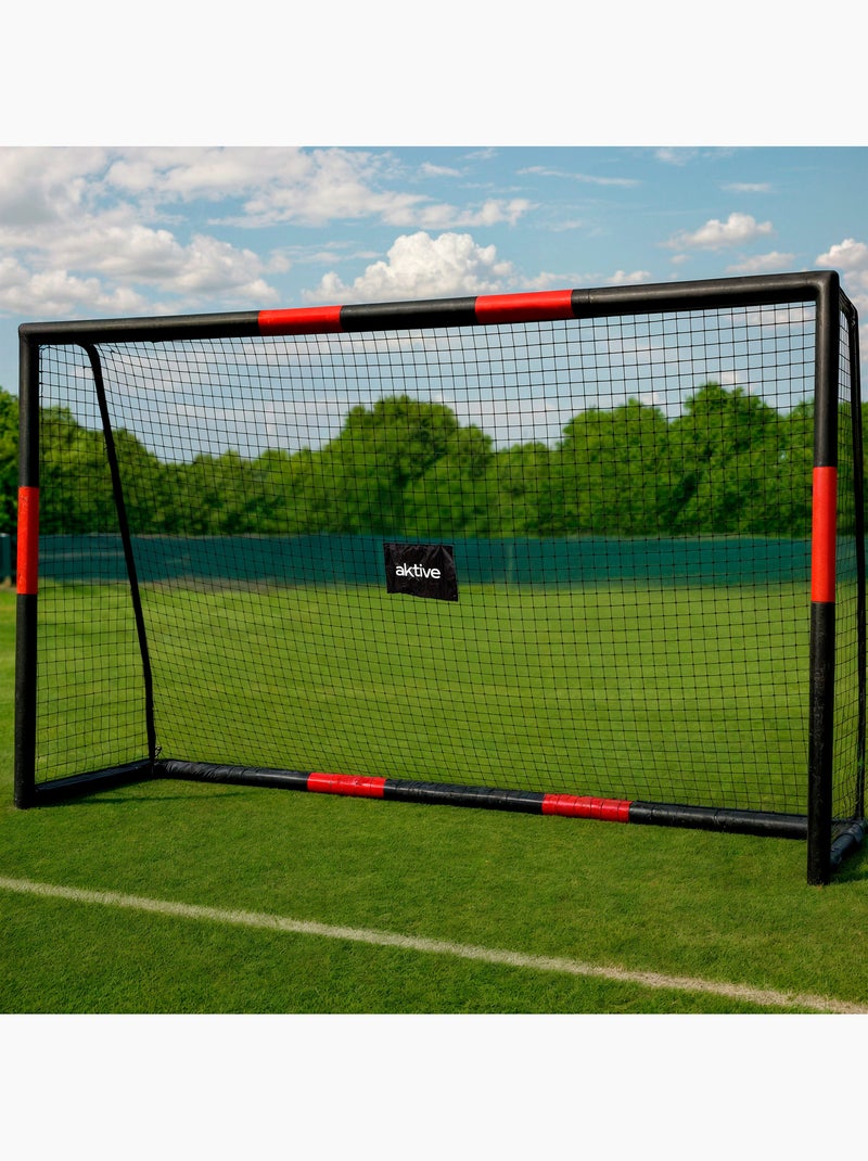 Aktive porta da calcio 300x120x200 cm con struttura di protezione, rete e picchetti N/D - Kiabi