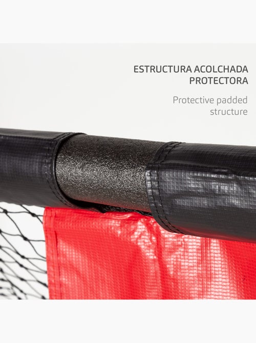 Aktive porta da calcio 300x120x200 cm con struttura di protezione, rete e picchetti - Kiabi